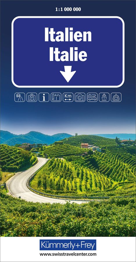 Italien Strassenkarte 1:1 Mio., Karten