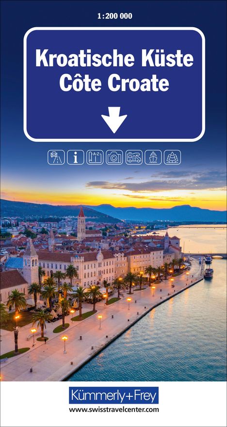Kroatische Küste Strassenkarte 1:200 000, Karten