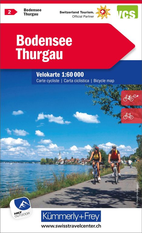 KuF Schweiz Radkarte 02 Bodensee - Thurgau 1 : 60 000, Karten