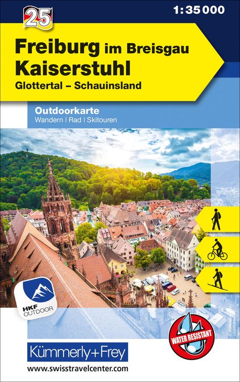 Freiburg im Breisgau Kaiserstuhl Glottertal, Schauinsland, Nr. 25 Outdoorkarte Deutschland 1:35 000, Karten