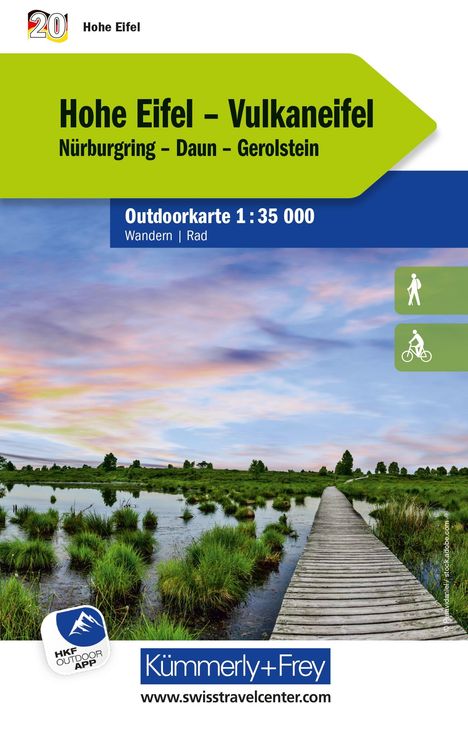 "Hohe Eifel – Vulkaneifel: Nürburgring – Daun – Gerolstein, Outdoorkarte 1:35 000, Wandern | Rad, www.swisstravelcenter.com"