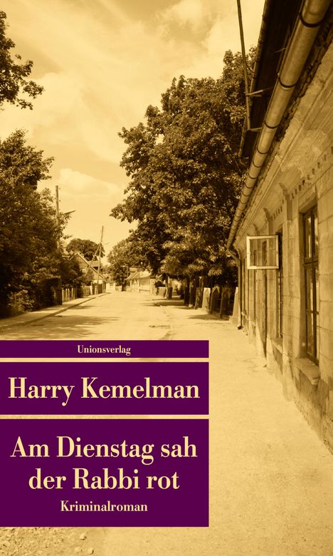 Harry Kemelman: Am Dienstag sah der Rabbi rot, Buch