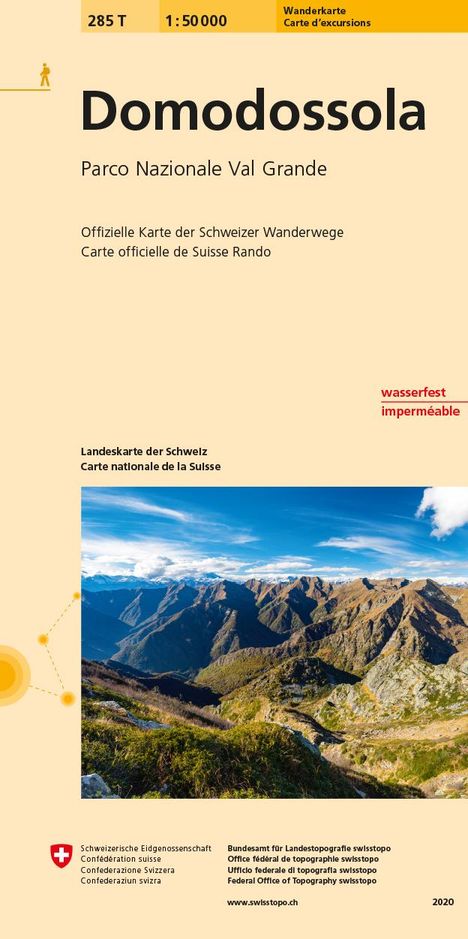 Swisstopo 1 : 50 000 Domodossola, Karten