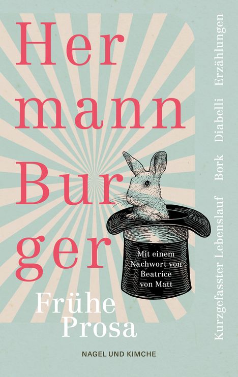 Hermann Burger: Kurzgefasster Lebenslauf und andere frühe Prosa. Bork. Diabelli, Buch