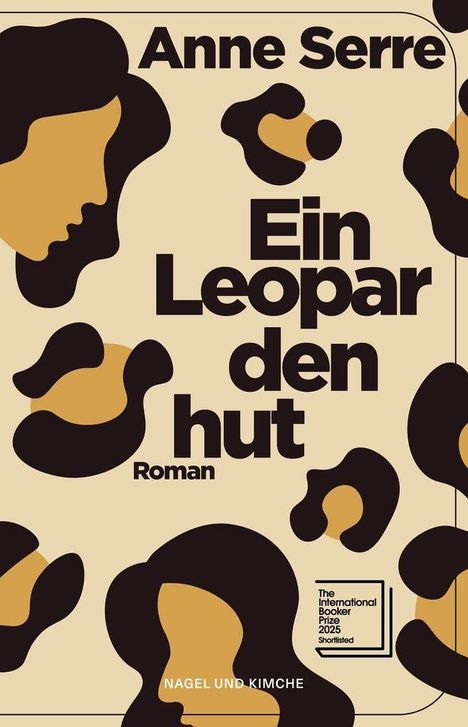 „Ein Leopardenhut“ von Anne Serre. Braun-schwarzes abstraktes Muster, ähnelt Gesichtern und Flecken.