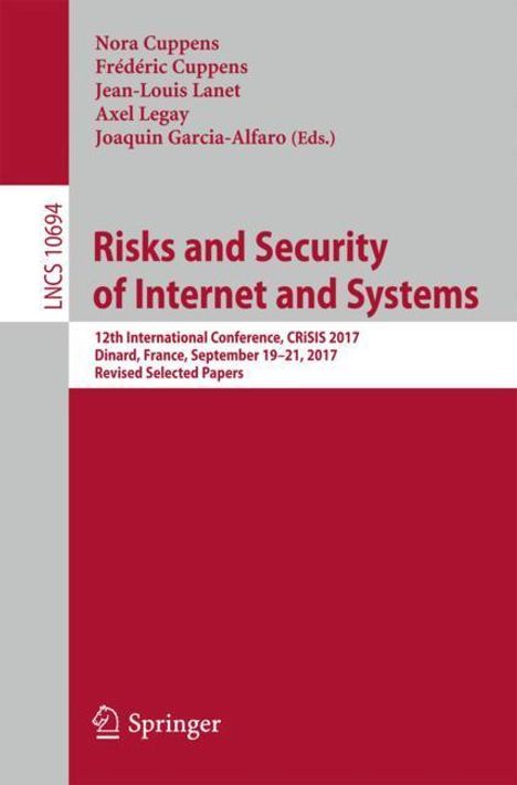 Risks and Security of Internet and Systems, Buch