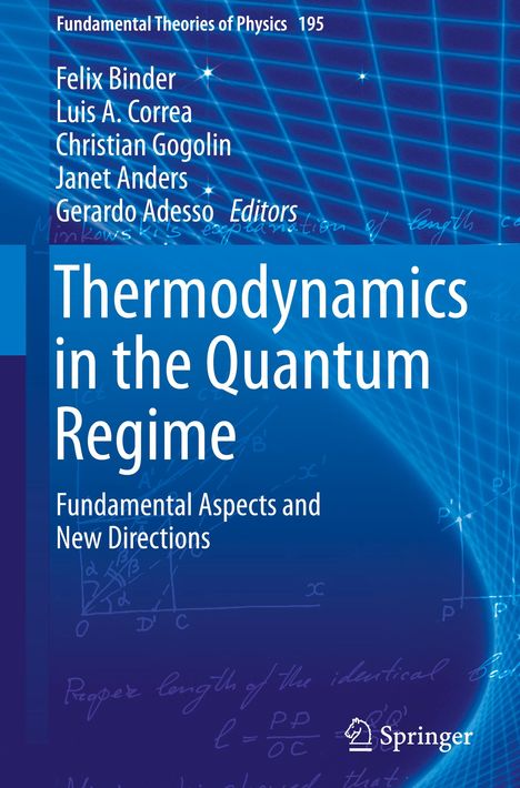 Thermodynamics in the Quantum Regime, Buch