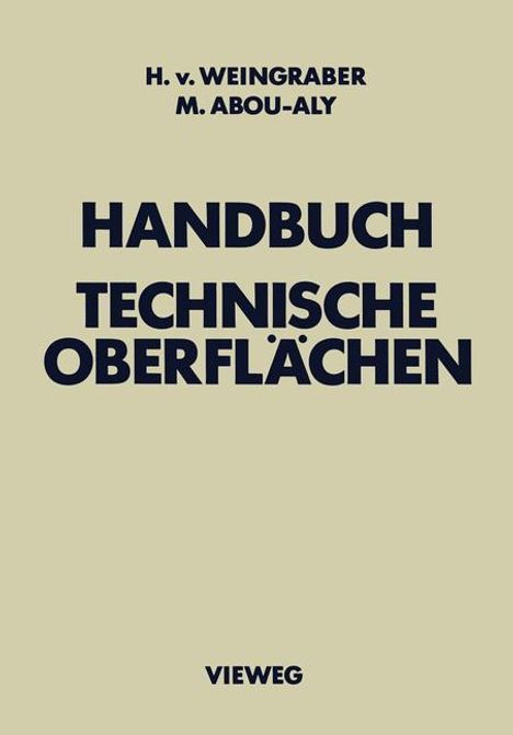 Mohamed Abou-Aly: Handbuch Technische Oberflächen, Buch