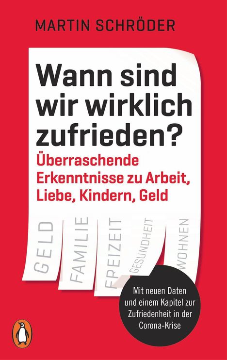 Martin Schröder: Wann sind wir wirklich zufrieden?, Buch