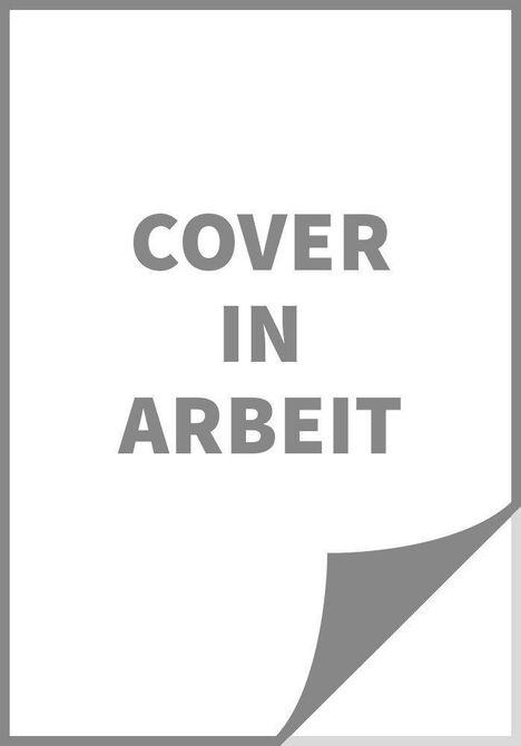 Text: "COVER IN ARBEIT". Schwarzer Text auf weißem Hintergrund, Blatt unten rechts umgeknickt.