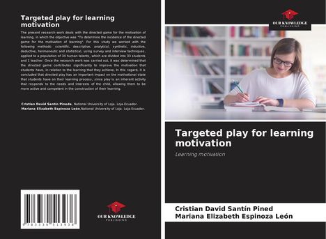 Cristian David Santín Pined: Targeted play for learning motivation, Buch