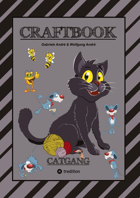 Wolfgang André: Craftbook - Super Spiel - Catch The Rat - Tolle Motive - Kreatives Malen - Basteln - Mogo Die Maus - Katzenbilder, Buch