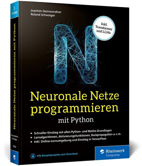 Roland Schwaiger: Neuronale Netze programmieren mit Python, Buch