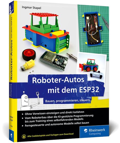 Ingmar Stapel: Roboter-Autos mit dem ESP32, Buch