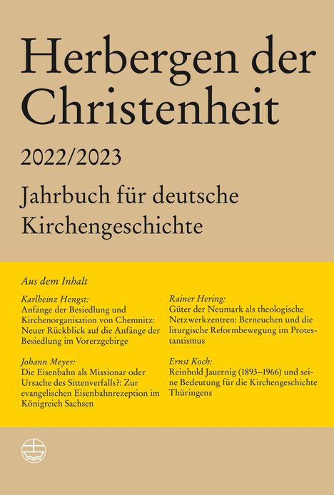Herbergen der Christenheit 2022/2023, Buch