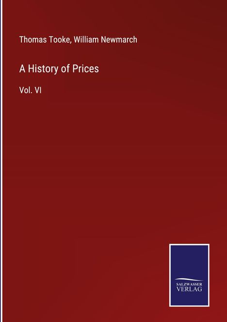 Thomas Tooke: A History of Prices, Buch