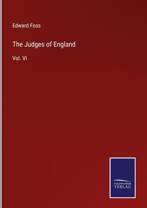 Edward Foss: The Judges of England, Buch