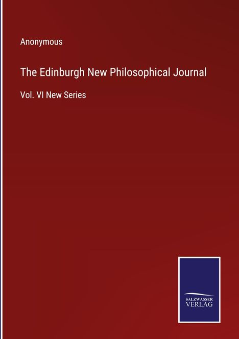 Anonymous: The Edinburgh New Philosophical Journal, Buch