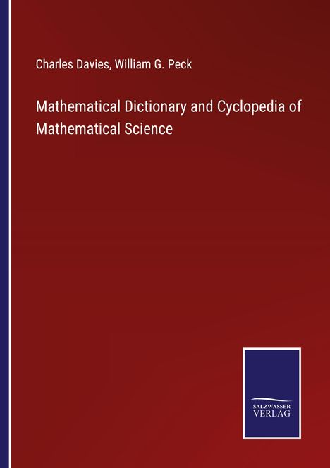 Charles Davies: Mathematical Dictionary and Cyclopedia of Mathematical Science, Buch