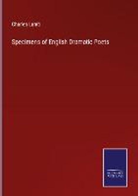 Charles Lamb: Specimens of English Dramatic Poets, Buch