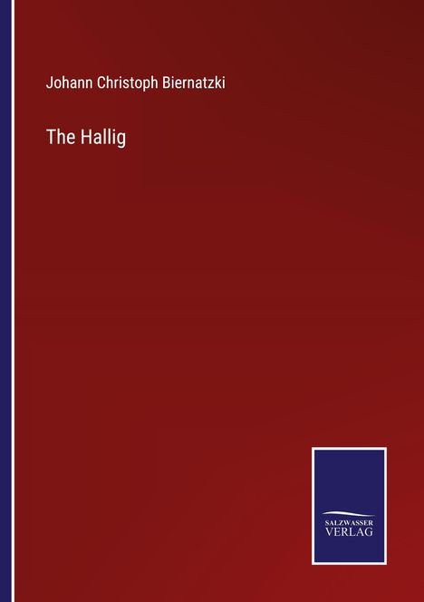 Johann Christoph Biernatzki: The Hallig, Buch