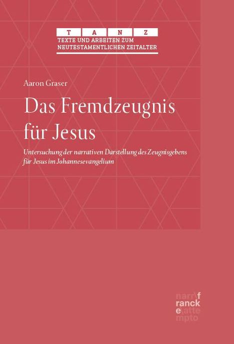 Aaron Graser: Das Fremdzeugnis für Jesus, Buch