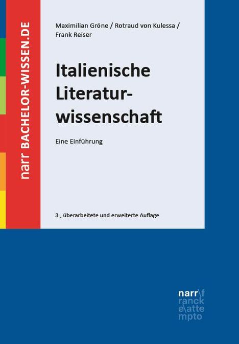 Maximilian Gröne: Italienische Literaturwissenschaft, Buch