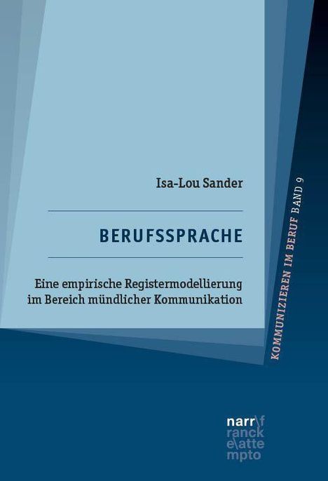 Text: "Isa-Lou Sander, Berufssprache, Eine empirische Registermodellierung im Bereich mündlicher Kommunikation."