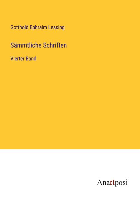 Gotthold Ephraim Lessing: Sämmtliche Schriften, Buch