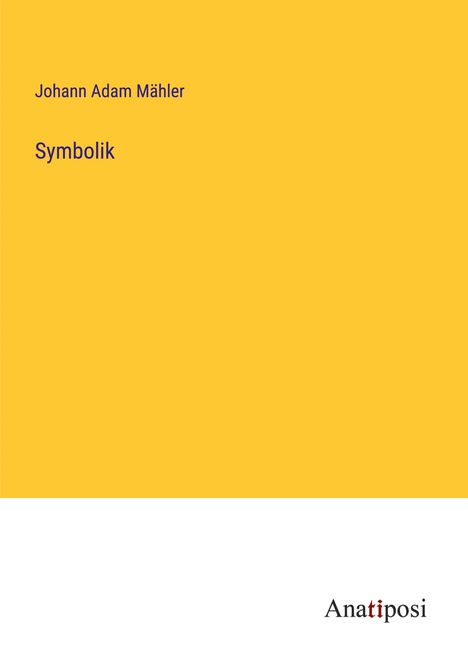 Johann Adam Mähler: Symbolik, Buch