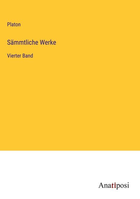 Platon: Sämmtliche Werke, Buch