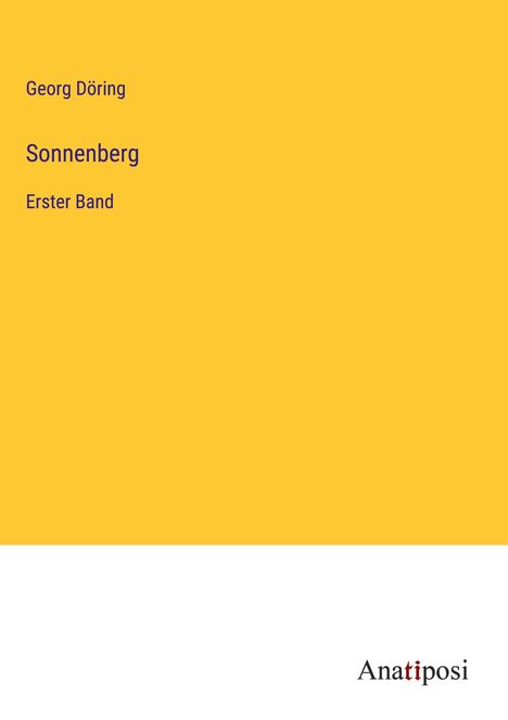 Georg Döring: Sonnenberg, Buch