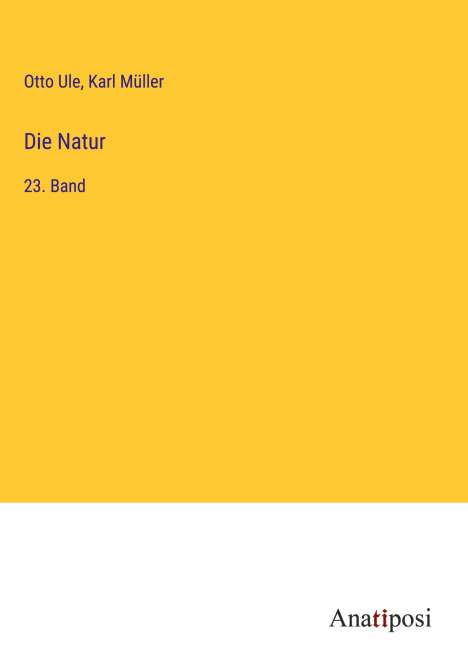 Otto Ule: Die Natur, Buch