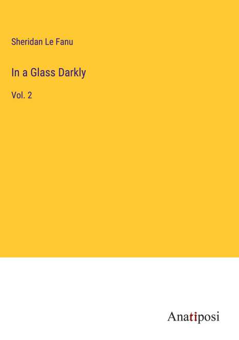 Sheridan Le Fanu: In a Glass Darkly, Buch