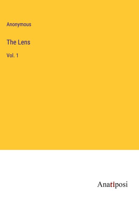 Anonymous: The Lens, Buch
