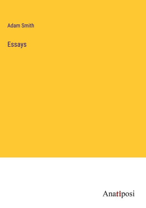 Adam Smith: Essays, Buch