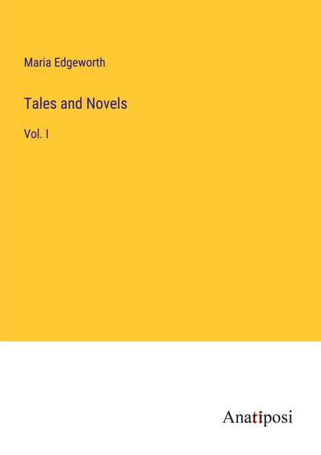 Maria Edgeworth: Tales and Novels, Buch