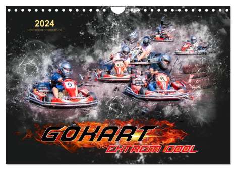 Peter Roder: GoKart - extrem cool (Wandkalender 2024 DIN A4 quer), CALVENDO Monatskalender, Kalender