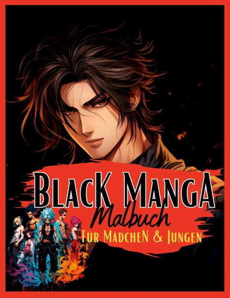 Lucy´s Manga Malbücher: Black Manga Malbuch., Buch