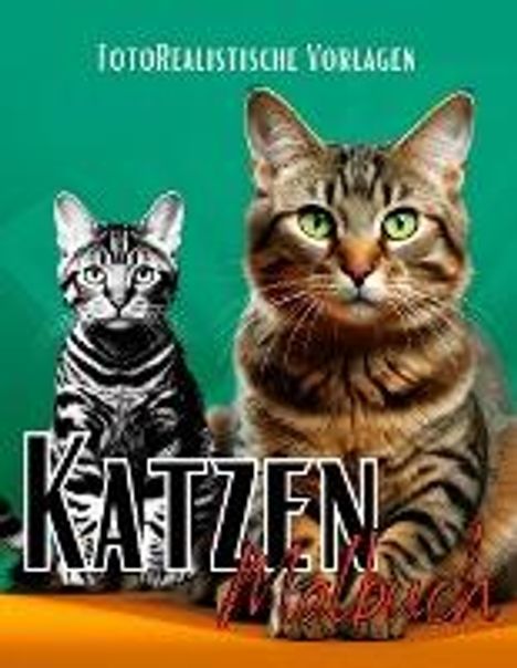 Lucy´s Schwarze Malbücher: Malbuch Katze ¿Fotorealistisch¿., Buch