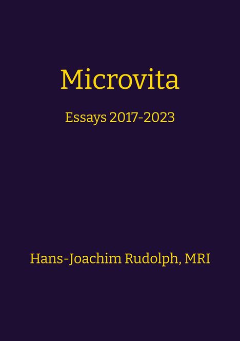 Hans-Joachim Rudolph: Microvita, Buch