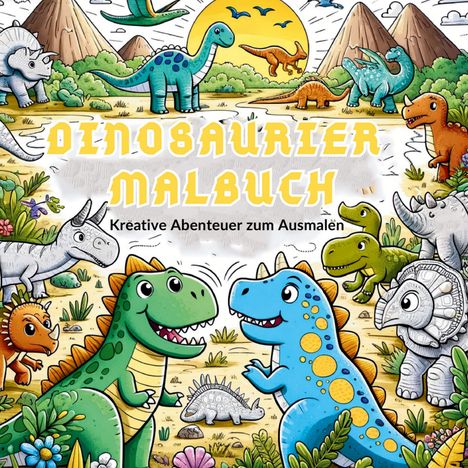S&L Inspirations Lounge: Malbuch für Jungen: Mein Urzeitliches Dinosaurier Malbuch!, Buch