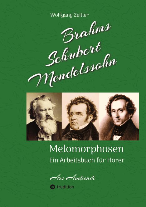 Wolfgang Zeitler: Brahms, Schubert, Mendelssohn: Melomorphosen - Früchte der Musikmeditation, sichtbar gemachte Informationsmatrix ausgewählter Musikstücke, Gestaltwerkzeuge für Musikhörer; ohne Verwendung von Noten, Buch