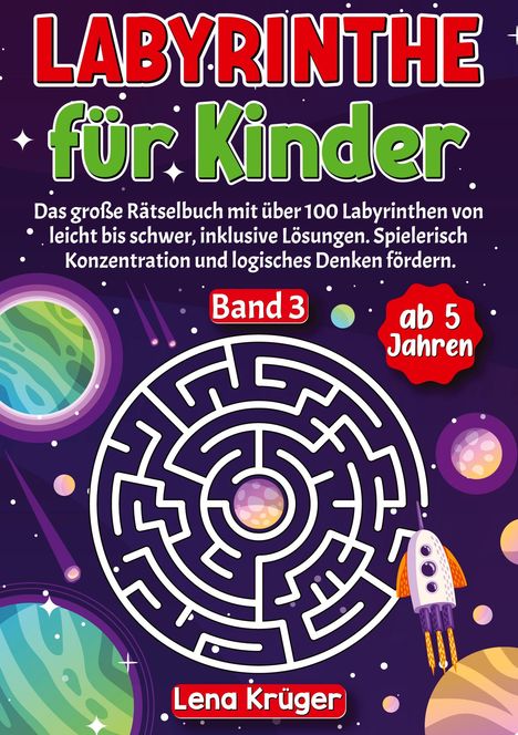 Lena Krüger: Labyrinthe für Kinder ab 5 Jahren - Band 3, Buch