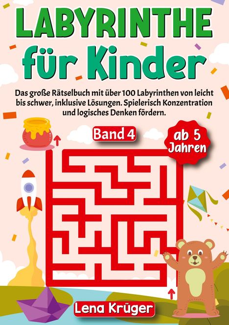 Lena Krüger: Labyrinthe für Kinder ab 5 Jahren - Band 4, Buch