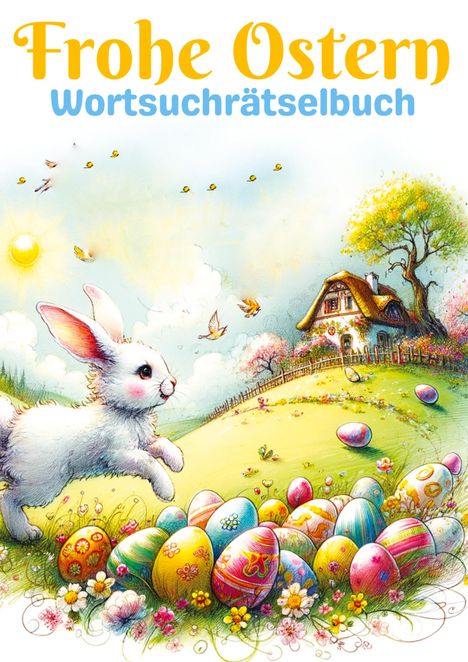 Isamrätsel Verlag: Frohe Ostern - Wortsuchrätselbuch | Ostergeschenk, Buch