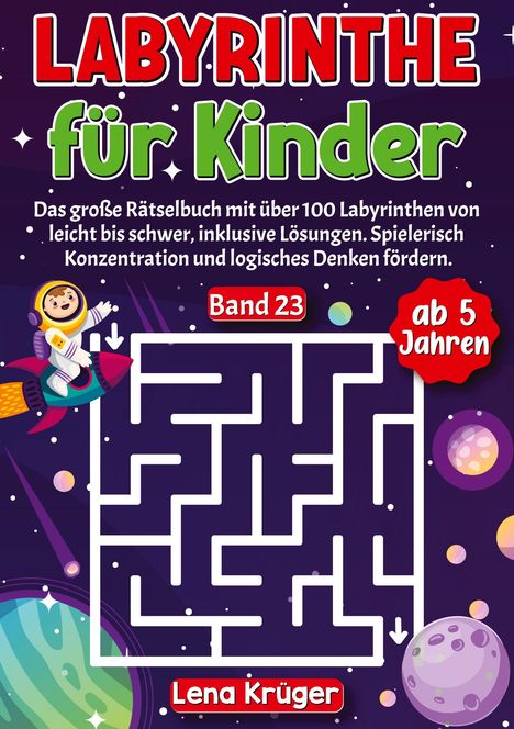 Lena Krüger: Labyrinthe für Kinder ab 5 Jahren - Band 23, Buch