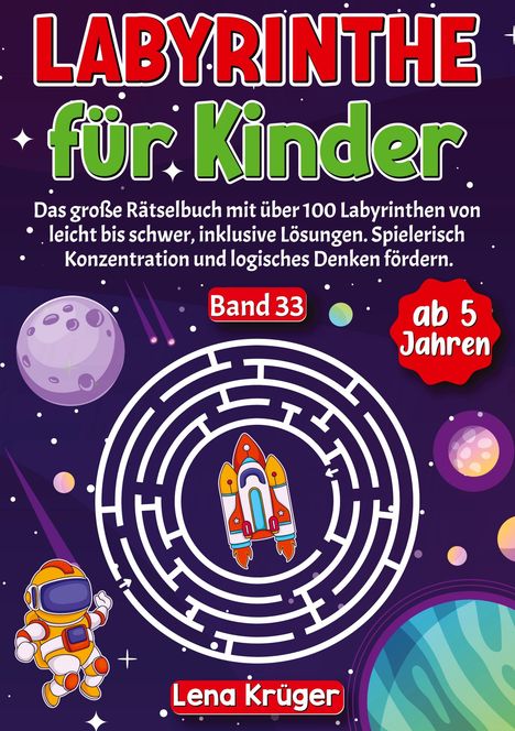 Lena Krüger: Labyrinthe für Kinder ab 5 Jahren - Band 33, Buch