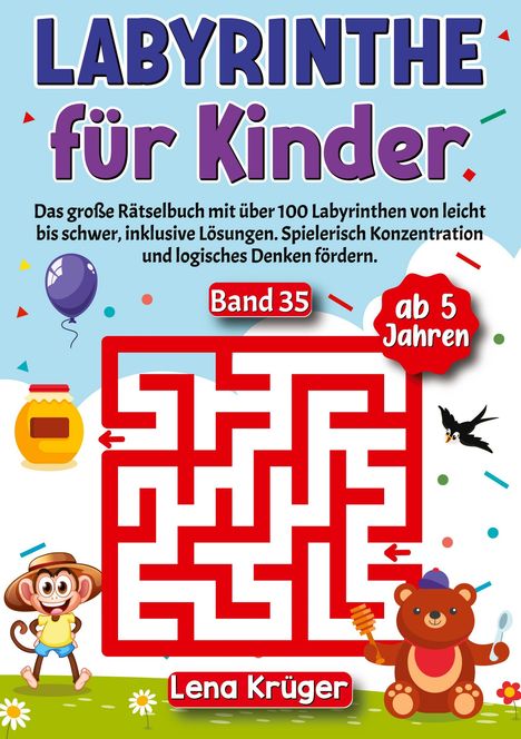 Lena Krüger: Labyrinthe für Kinder ab 5 Jahren - Band 35, Buch