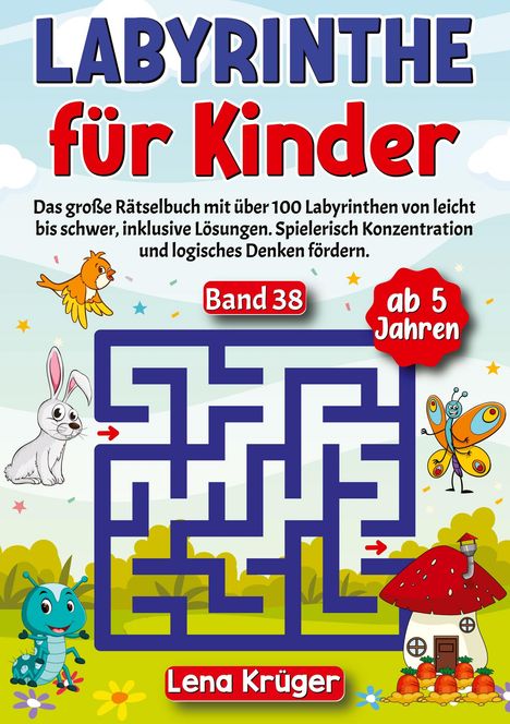 Lena Krüger: Labyrinthe für Kinder ab 5 Jahren - Band 38, Buch